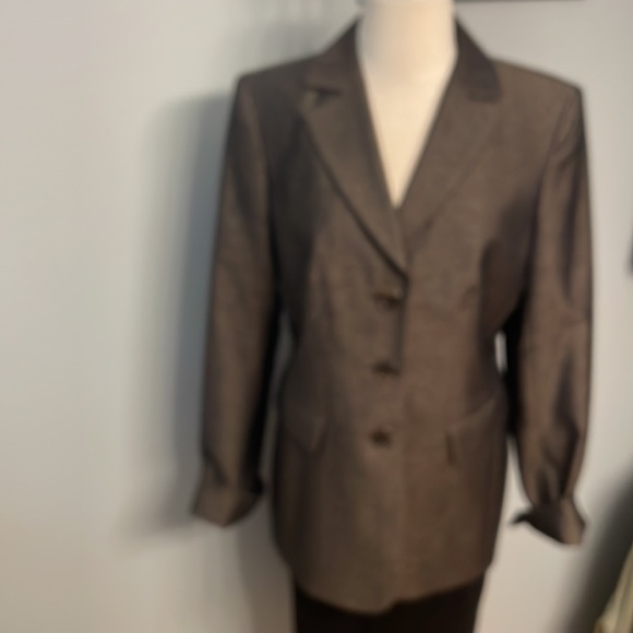 Lafayette 148 3 button Blazer Suit Jacket Wool Blend - Picture 2 of 9